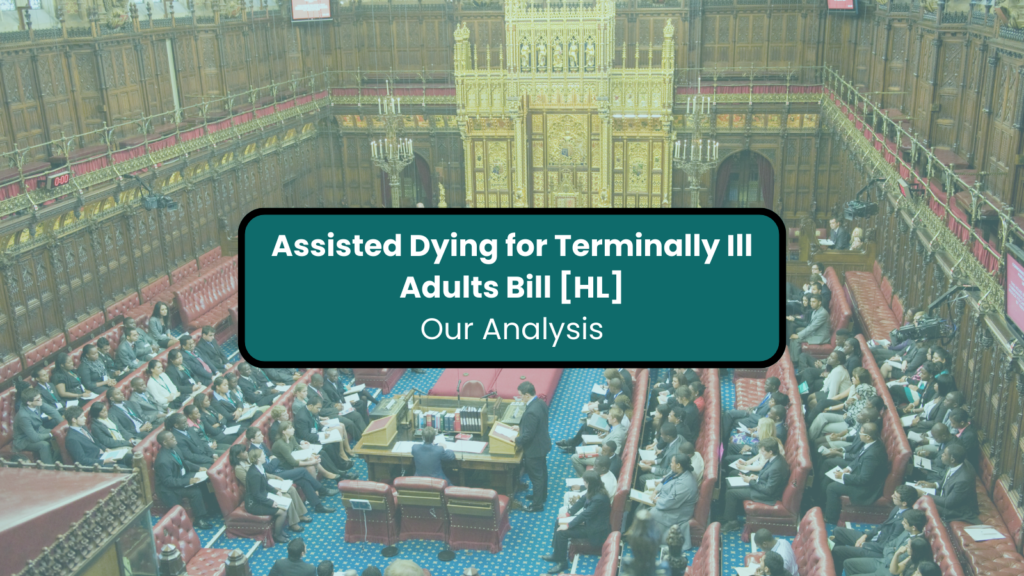 Assisted dying bill published - Our analysis